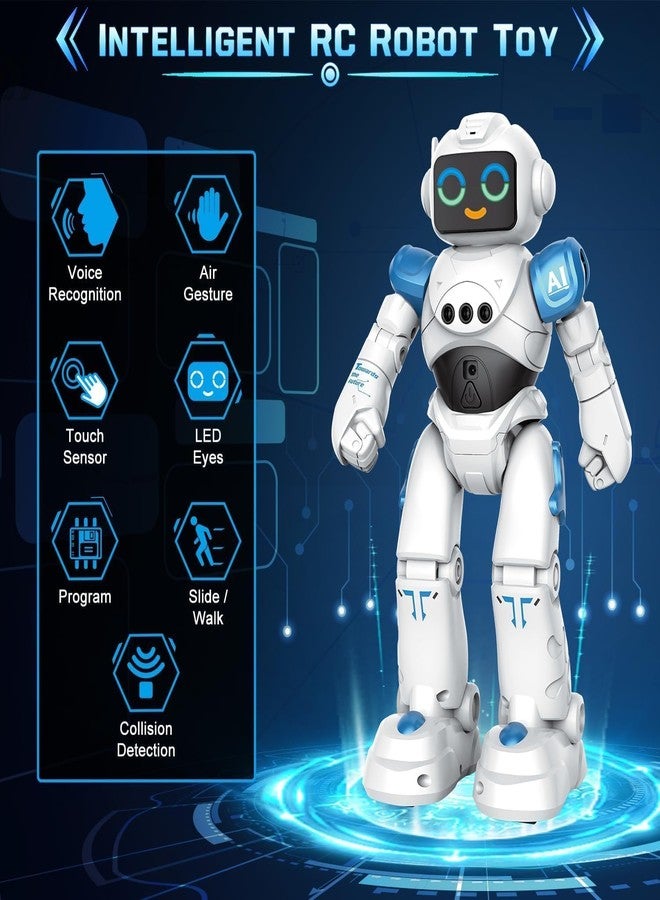 Onecado ألعاب روبوت Onecado RC للأطفال - روبوت ذكي ناطق يعمل بالتحكم عن بعد، مزود بخاصية استشعار الإيماءات وقابل للبرمجة، مناسب للأطفال من عمر 3 إلى 8 سنوات، هدية مثالية لأعياد الميلاد للأولاد والبنات - Image 3